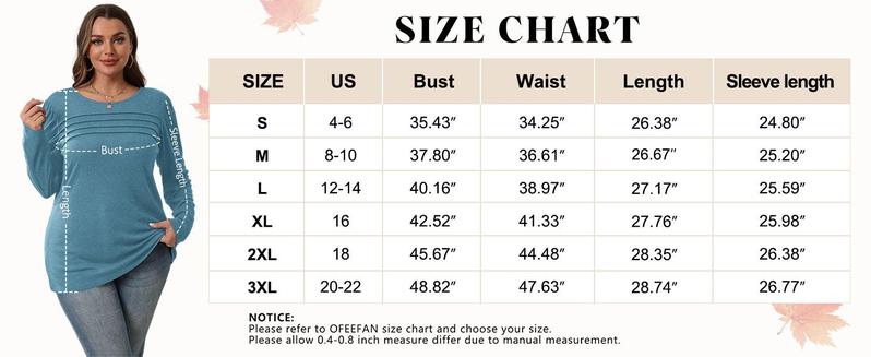 WIHOLL FASHION Long Sleeve Shirts for Women Fall Fashion 2025 Dressy Casual Blouses Trendy Pleated Tunic Tops for Leggings in Rust Color