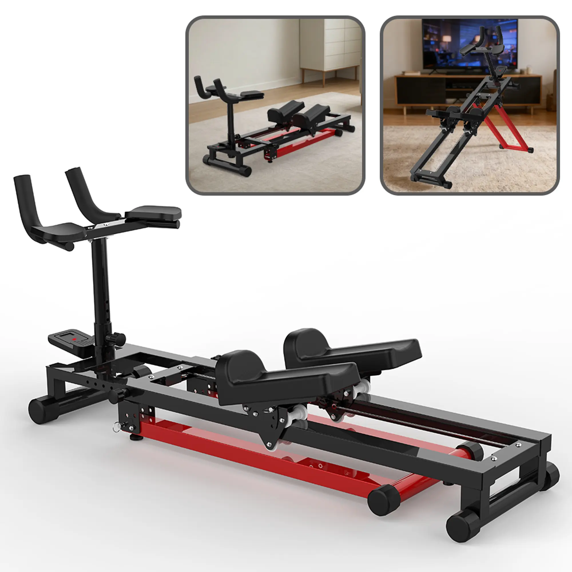 Fahuac 3-in-1 Vertical Climber and Twist Machine, Foldable Steel Frame for Whole Body Workout, Adjustable Incline, 300 LBS Capacity, Home Gym System, Stair Stepper Machine, Non Slip, Collapsible, Multi-Mode, Steel Q235, Full-Body, Adjustable Hand Bars Ste