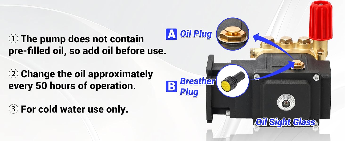 Tool Daily Horizontal Triplex Pressure Washer Pump Replacement for Simpson 90036 MSH3125 Honda GC190 GX200 GX160 Tool Daily Horizontal Triplex Pressure Washer Pump Replacement for Simpson 90036 MSH3125 Honda GC190 GX200 GX160
