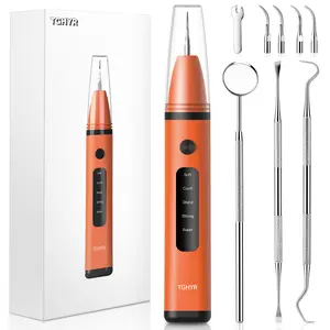 TGHYR Oral Plaque & Tartar Remover Kit with 5 Modes High-Frequency Vibration LED Light for At-Home Teeth Cleaning Cost-Effective Oral Care Solution - Cleansing