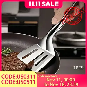 1-Pack Heavy Duty Steak Tongs - Thanksgiving Turkey Flipper & Holiday Grill Master Tool