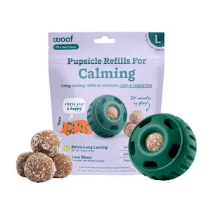 WOOF Pupsicle & Pops Pack, Forest Green Pupsicle + Calming Pops, Interactive Dog Treat Toy