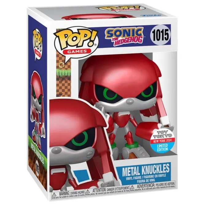 Funko POP! Metal Knuckles Sonic the Hedgehog #1015 [Toy Tokyo tk Collectibles] Vinyl Figure, Collectible Character Figurine