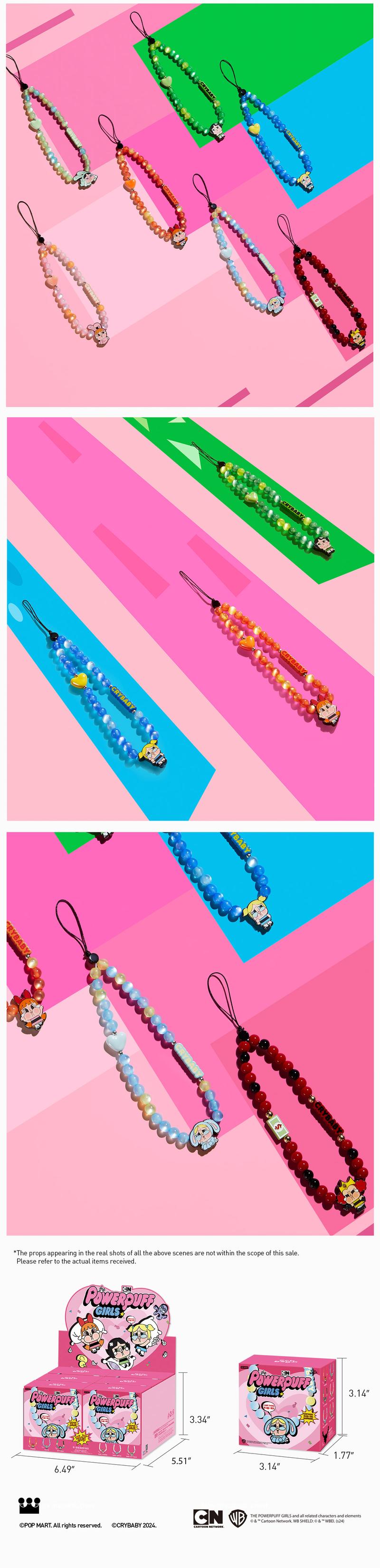 POP MART CRYBABY × Powerpuff Girls Series-Phone Charm Blind Box