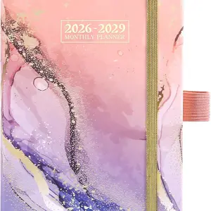 2026-2029 Pocket Planner/Calendar 3 Year Monthly Planner 2026-2029 Jul. 2026 - Jun. 2029(36 Months 4" x 6.2" Small Monthly Purse Calendar with Pen Holder Elastic Closure Inner Pocket
