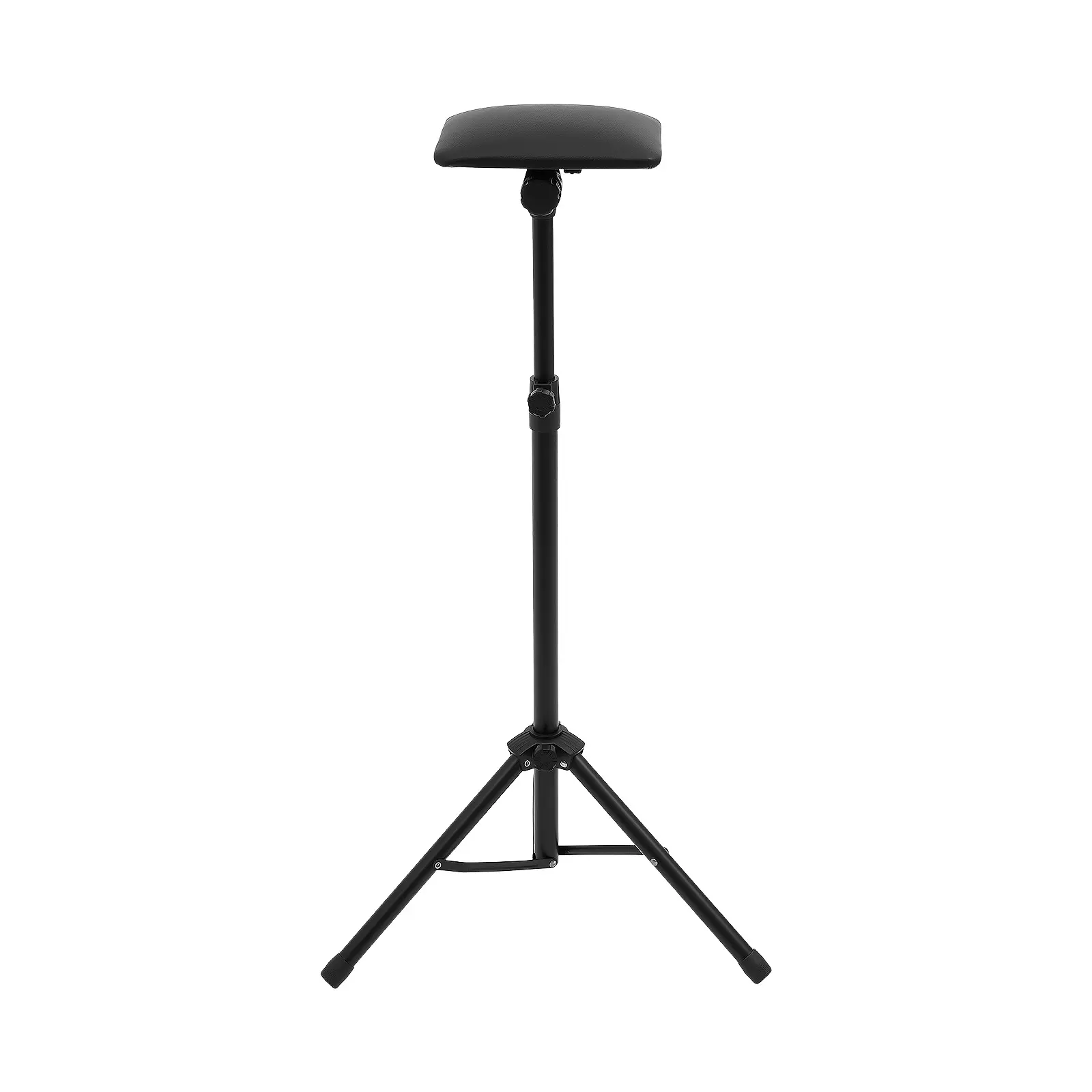 Classic Adjustable Iron Tattoo Arm Rest Stand - Sturdy, 180-Degree Rotation, 77-127 cm Height, 22 × 17 Cm Soft PU Leather Cushion, Salon Furniture, Salon Equipment for Tattoo Artists' Studio Use