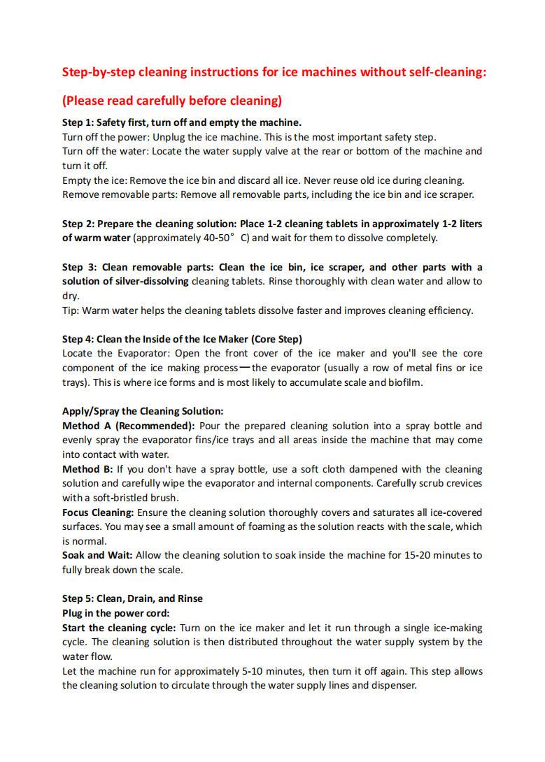 12pcs Ice Machine Cleaner, kitchen safety descaling cleaning tablets, compatible with all types of ice makers cleaners, household