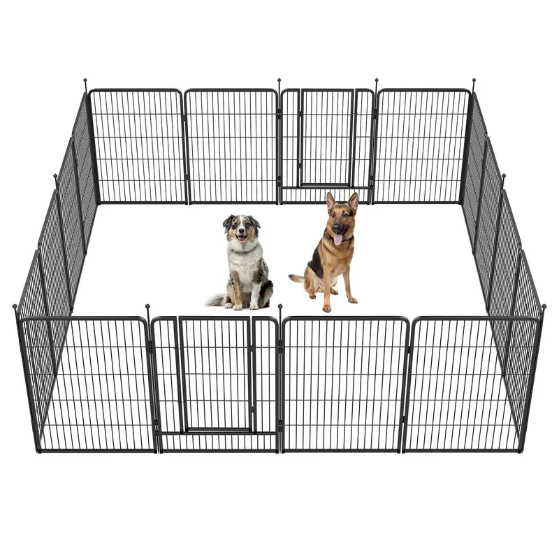 FXW Instant Unleashed Dog Playpen, Portable Pet Fence for Outdoor, RV Trips, and Camping, 24"/32"/40"/45" Height, 8/16 Panels for Small/Medium/Large Dogs