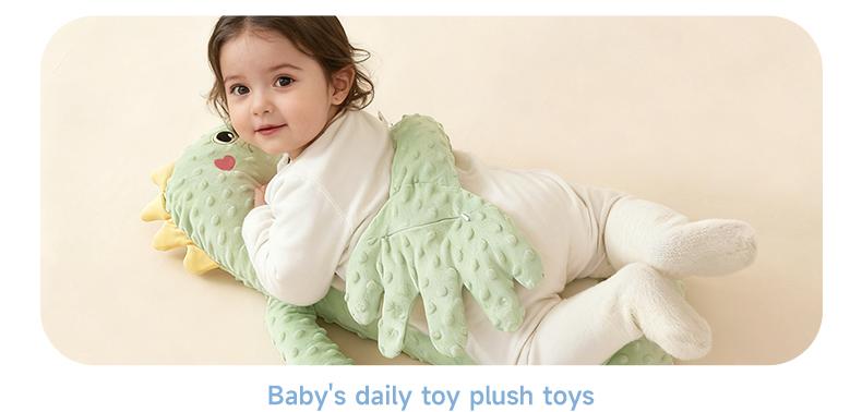 Big White Goose Baby Soothing Pillow Soft Cotton Hugging Sleep Aid Cushion for Newborns with Remote Control Three Adjustable Modes