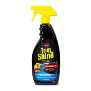Stoner Car Care Trim Shine, Black Trim and Plastic Restorer for Cars, Vinyl and Plastic Trim Protectant Coating for Interior and Exterior Use, Water-Based Formula, 22 fl oz