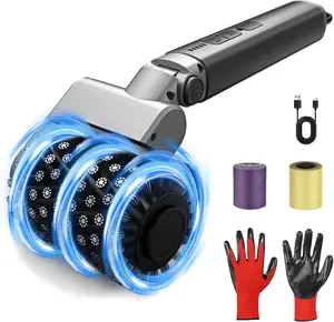 SEANCHEER LZ-8054A Electric Grill Brush for Outdoor Grill, 3-Speed Rotating Electric BBQ Grill Brush, 5000mAh Rechargeable Battery, 304 Stainless Steel Grill Cleaning Brush with Powerful Burnt Food Removal