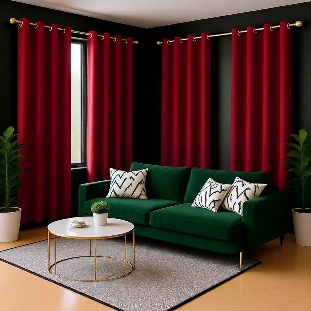 4-piece opaque blackout curtains insulate heat, reduce noise, protect privacy and block harsh light. Modern stylish design fits living room, bedroom and balcony for daily home use.