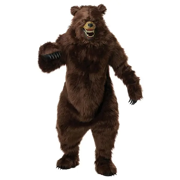 Adult Deluxe Grizzly Bear Costume with Ani-Motion Mask