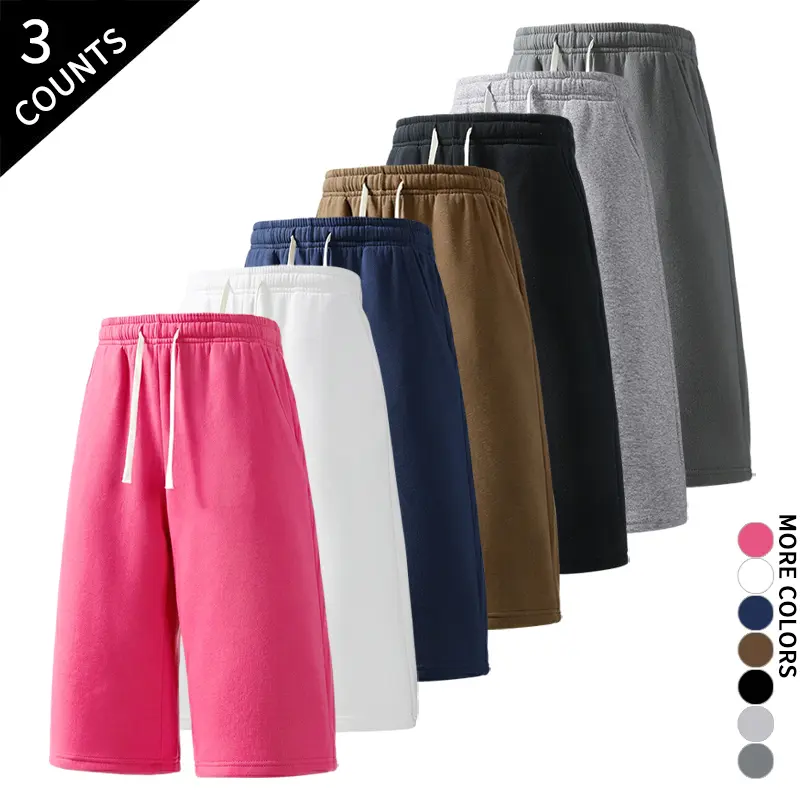Men's 2-Pack Knee-Length Baggy Sweat Shorts, Casual Streetwear Loose Drawstring Waistband Bottoms, Men’s Clothes, Casual Pants