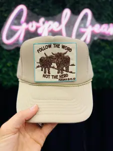 Follow The Word Not The Herd Patch Trucker Hat