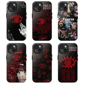 Edgy Urban Aesthetic Fuerza Regida Inspired Shockproof Tough Phone Case Premium Protection for iPhone 11 12 13 14 15 16 17 Pro Max Plus