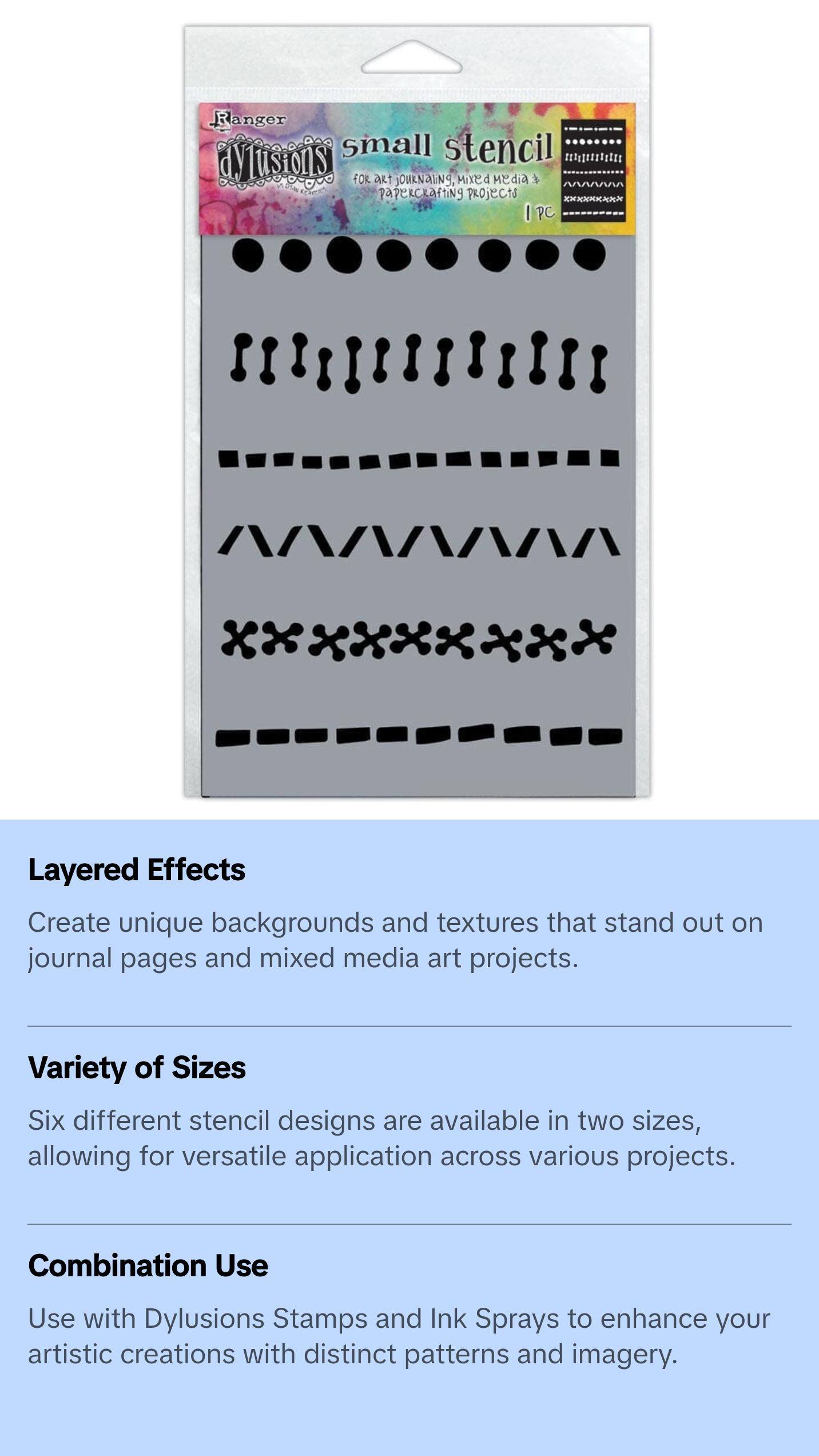 Dylusions Stencils A Stitch in Time