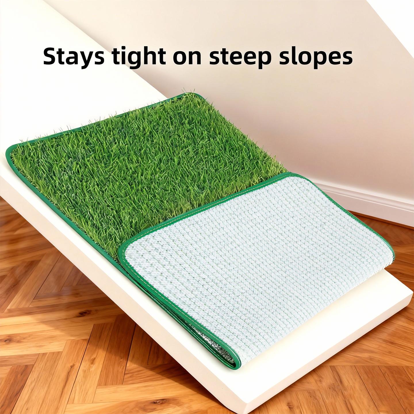 Washable Reusable Dog Training Mat - Odor-Resistant Realistic Lawn Design, Indoor Puppy Potty Solution, Convenient Cleaning Hygiene Pet Care, Absorbent Material Dog House Decoration