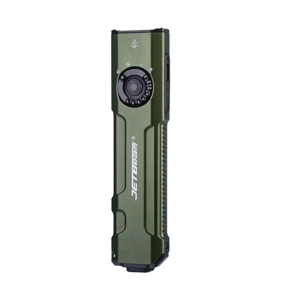 JETBeam E26 Pocket Tactical Flashlight - 2000 Lumen Ultra-thin Lightweight High Lumen Emergency LED Flashlight, Outdoor Gadget Tactical Accessory for Camping, Hiking, High Lumen Flashlight