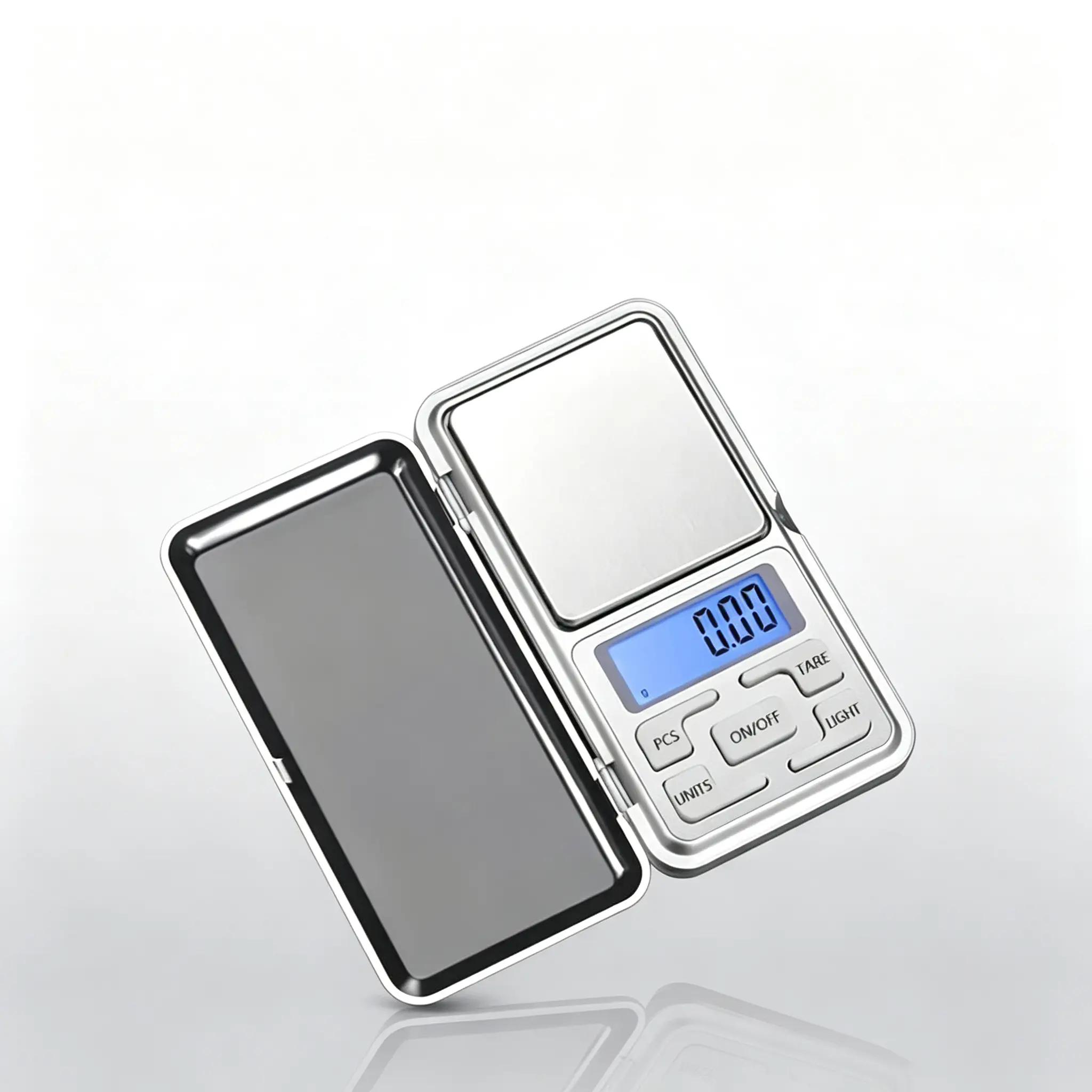Portable Mini Pocket Kitchen Scale, 0.01g High-Precision Jewelry Scale with Blue-Backlit LCD Screen, Tare Function, Unit Conversion for Gold, Coffee, Travel