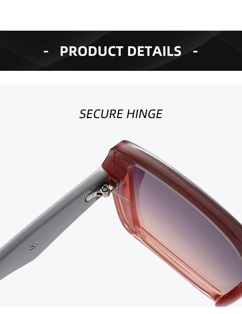 [WishOpen]2026 New Fashion Box Sunglasses Women's Small Fragrant Style Light Luxury Sunglasses UV resistant Large Frame Versatile Glasses