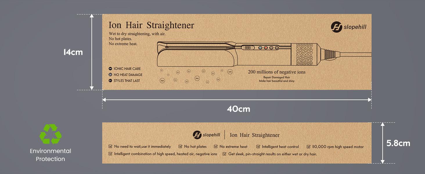 Slopehill SUPGALIY 2-in-1 Hair Straightener and Blow Dryer, Professional Hair Styling Tool, Fits Hair Types 1A–3C Slopehill SUPGALIY 2-in-1 Hair Straightener and Blow Dryer, Professional Hair Styling Tool, Fits Hair Types 1A–3C