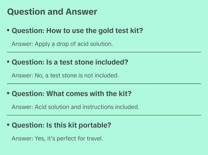JSP 14K Gold Testing Kit - 0.5 oz Acid Solution for Karat Value & Purity Testing - Ideal for Travel & Gold Enthusiasts - Engagement Ring