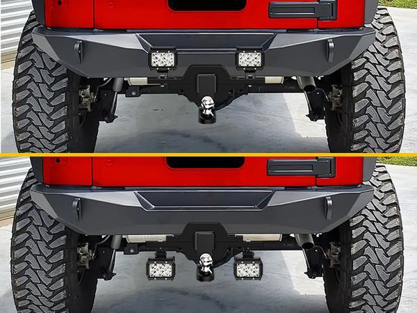 Nilight 1-1/4 inch Towing Hitch Mount Bracket for Truck Trailer RV SUV Pick Up fit Dual LED Work Light Reverse Rear Back Up Off Road Lights(Towing Hitch Mount Bracket) Without Light Tires Vehicle