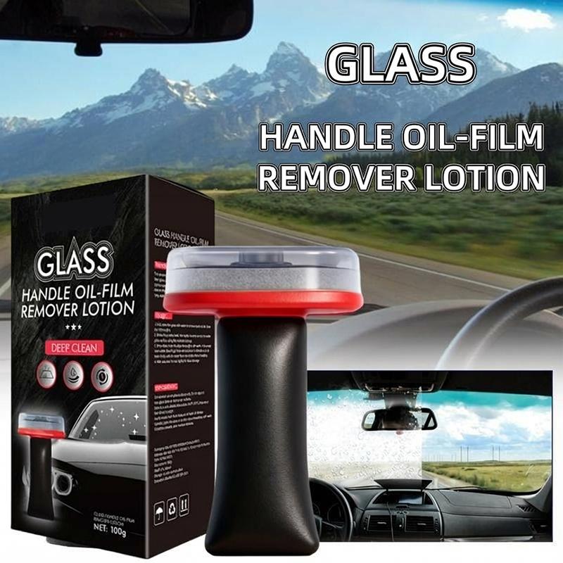 Automotive Handheld Oil Flmr Cream,Glass DecontaminationWithoutTraces,Window Oil Film Cleaning,FastCleaning, CompactAnd Easy To Cary-100g Degreaser Cleaner