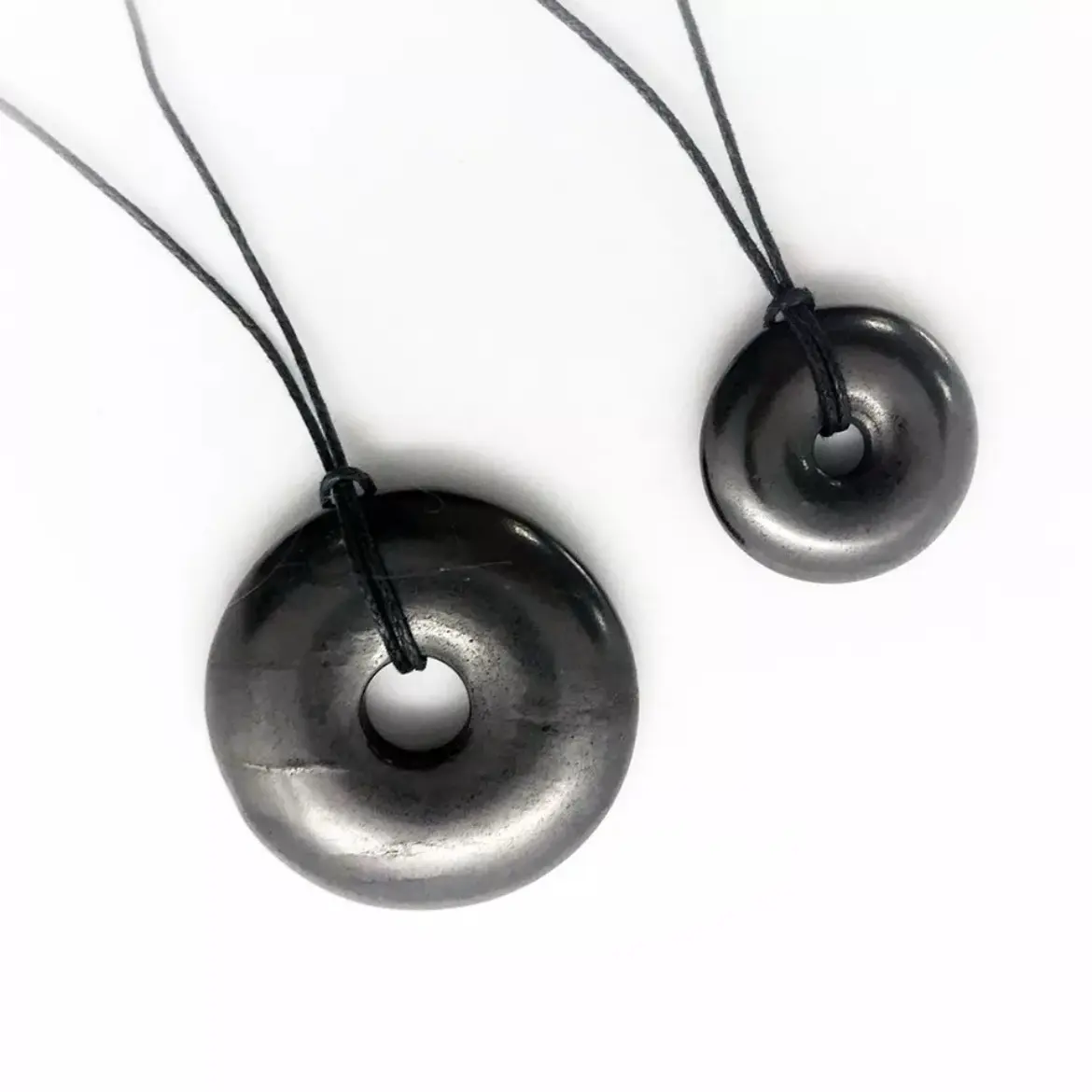 Shungite EMF 5G Protection Necklace from Karelia, Russia - Natural Stone