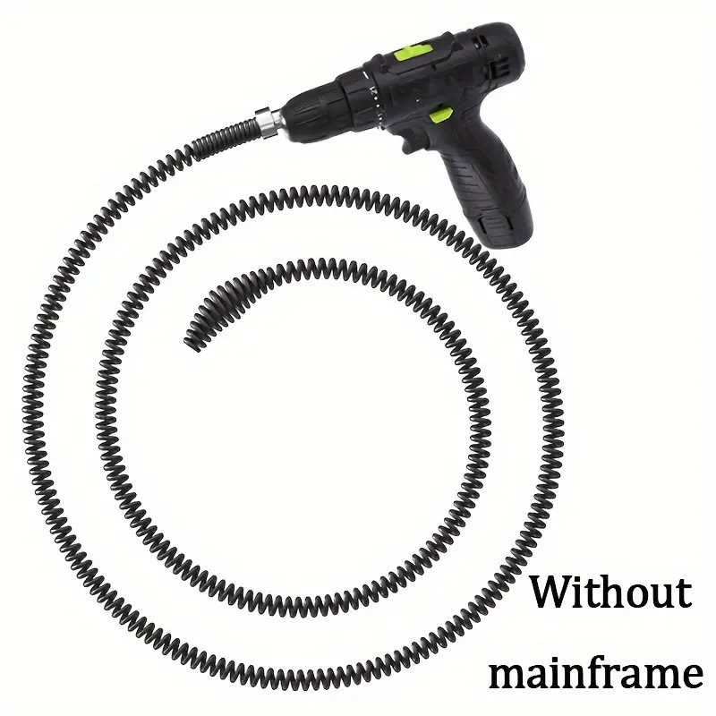 1 Piece Electric Drain Cleaning Tool, 39.37 Inch Flexible Metal Snake, Waterproof, Suitable for Sinks and Toilets - Easily Removes Hair and Waste, Perfect for Kitchen and Bathroom Pipes, Bathroom Unclogger | Flexible Design | Waterproof Tools, Bathroom Cl