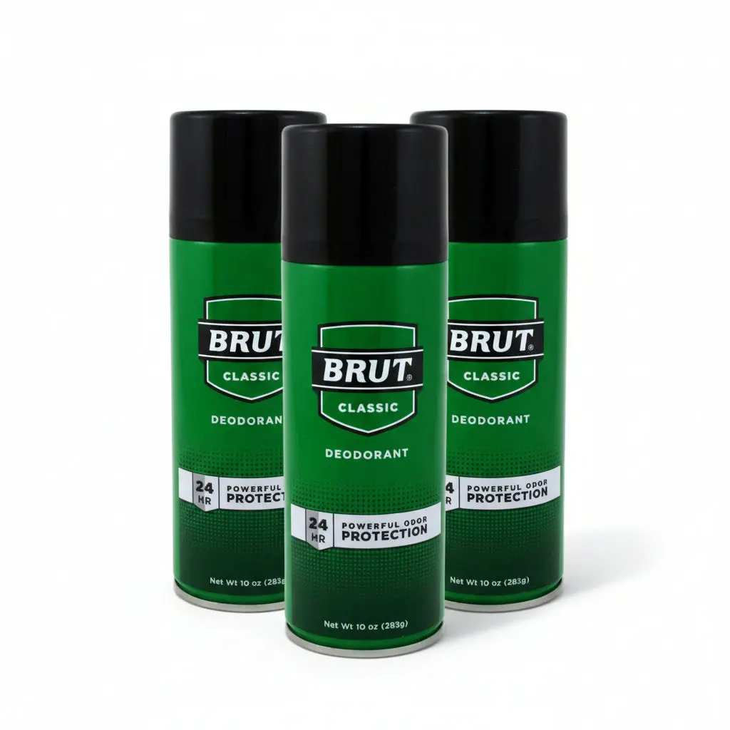 Brut Original Scent Deodorant Spray 10 oz – Aerosol Low VOC (3 Pack)
