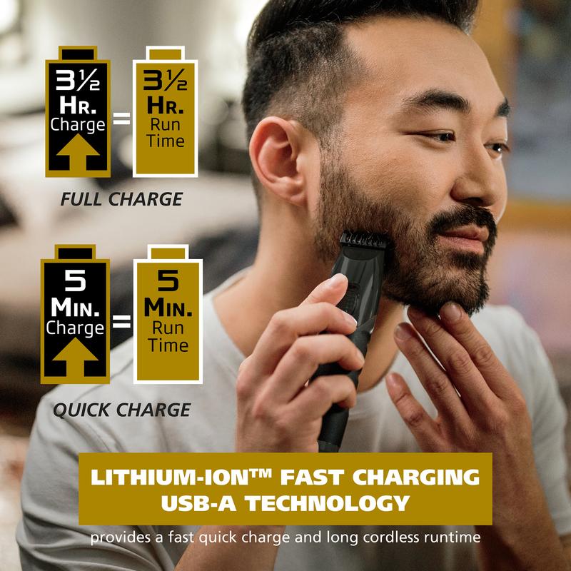 Wahl Manscaper Tool Box All in One Cordless Lithium-Ion Powered Full Body Trimmer With 4 Attachment Heads – Model 3024523