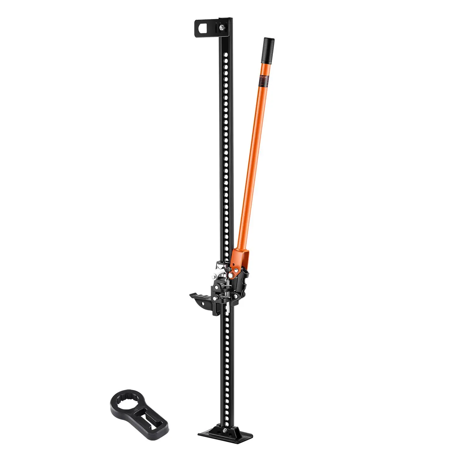 【summerfinds】VEVOR 60 inches Structural Steel Farm Jack, 3.18 t (7000 lbs) Capacity Ratcheting Off-Road Utility Jack, 5.12-54.33 in Lifting Range for Truck, SUV, Car Repair Tools & Vehicle Repair Needs