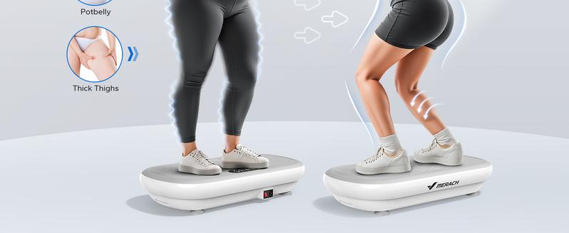 【Live Link only】Merach High-Power Vibration Plate Exercise Machine 440lbs Weight Capacity Bluetooth Remote Control 4 Workout Modes for Home Gym Fitness Equipment for Women