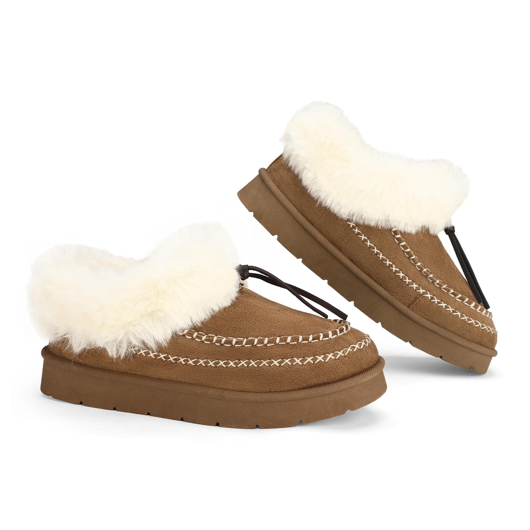 Mysoft Women's Winter Snow Boots, Warm Outdoor Shoe, Womensfashion Footwear, Winter Boots for Women, Perfect Valentine's Day Gift