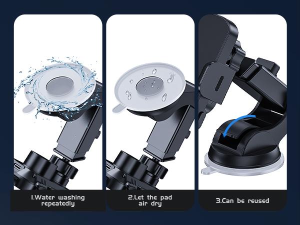 Wireless Car Charger, CHGeek 15W Auto-Clamping Car Mount for Cellphone Charging, Mobile Phone Holder, Smartphone Mount, Tablet Mount, Adjustable Car Charger, Electronic Phone Stand