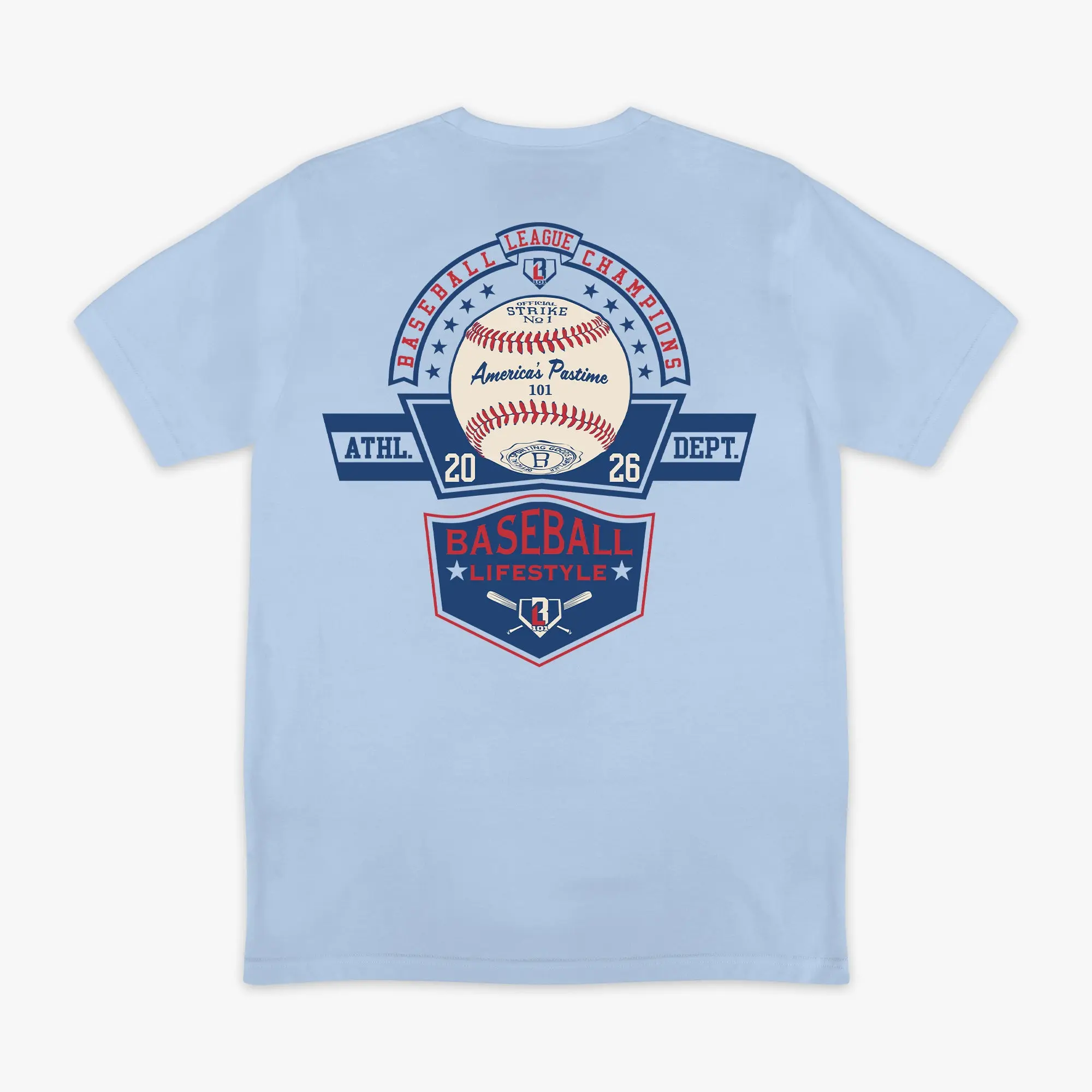 Baseball Champions Tee - Blue
