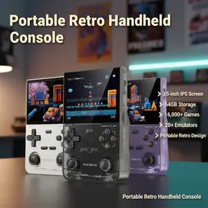 K36 Portable Retro Handheld Gaming Console 3.5-inch IPS Screen 64GB Storage 16,000+ Games 20+ Emulators Game Room Gadget Model K36 portable,gaming,simulator