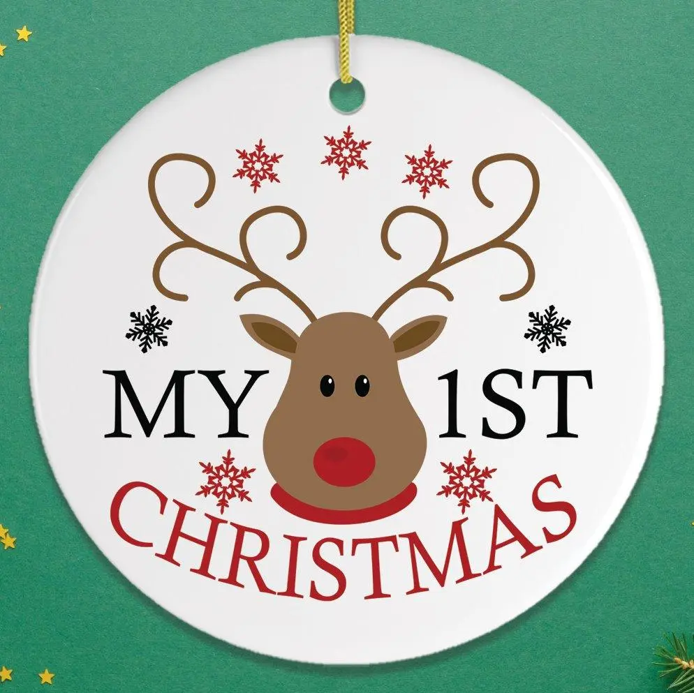 My 1st Christmas Baby Rudolph Ornament