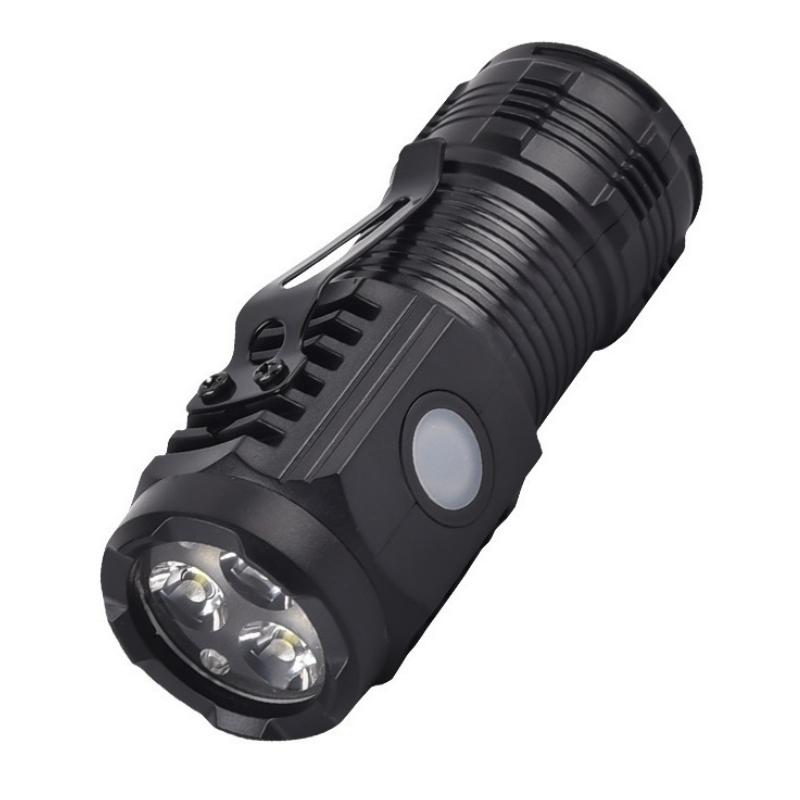 2-Pack Small Cannon Flashlights: Mini Camping Lights with High Lumens, 3 Modes & Zoomable Beam! Usb Rechargeable Headlamp