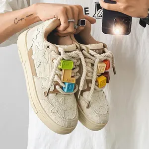 Retro star sports shoes, casual sports shoes, daily streetwear, fashionable sports shoes, breathable neutral shoes, personalized shoes, boldly designed shoes, thick soled platform shoes, lace limited edition training, running training, running for boys