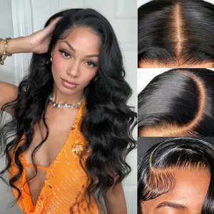 SISWIN Body Wave Wig 13x6 HD Lace Frontal Human Hair Wig, 180% Density Brazilian Body Wave Hair Wig for Women 13X6 Lace Front Frontlace Wig