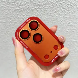 Premium One-Piece Metal Base Camera Lens Protector for iPhone 17 Pro Max, Full Coverage 360° Shockproof Aluminum Alloy Lens Guard, Anti-Scratch Shatterproof Anti-Fingerprint, HD Clear No Glare,Preserve 100% Original HD Photo & Video Quality