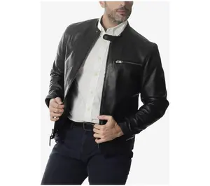 Frye Men's Basic Cafe Racer Jacket