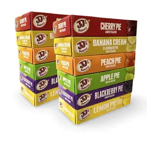 JJ's Bakery Glazed Pie Fruit Flavored Variety Pack, 4 Oz Individually Boxed | Pack of 12