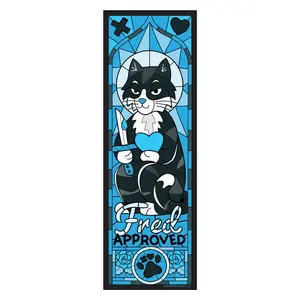 Lights Out: Fred Approved Stained Glass Bookmark