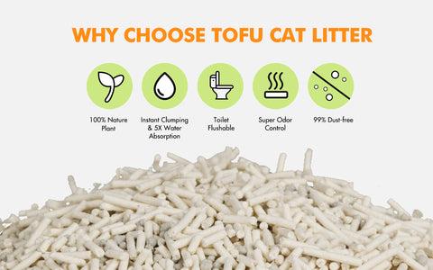 Michu Natural Clumping Tofu Cat Litter  5.5lb/88oz cat litter