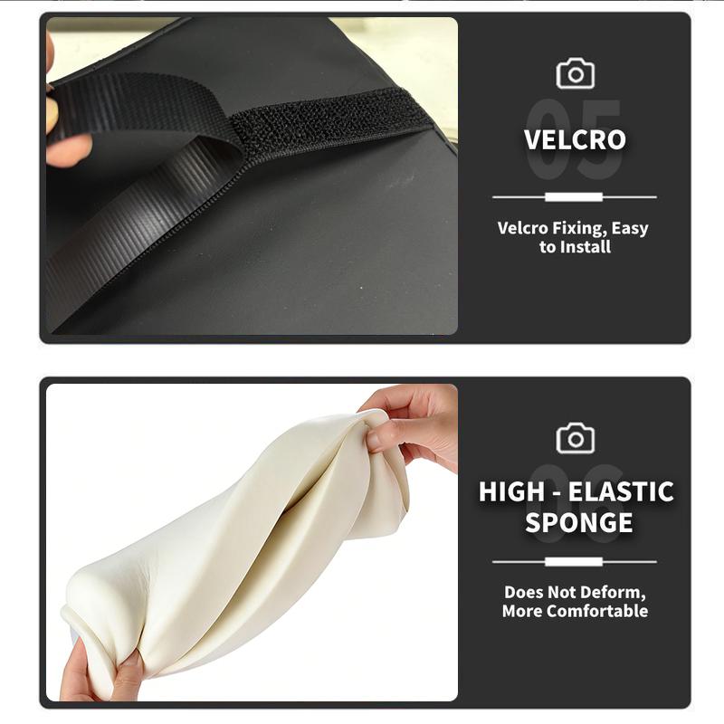 Car Armrest Cushion,5-in-1 Center Console Cover with 2 Storage Bags Cup Holder, Tissue Box Slot, Phone Slot for Sedans, Car Accessories Interior Organizers (Black)