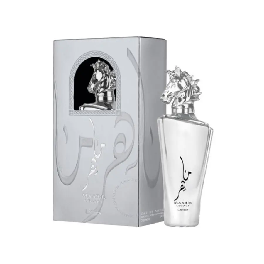 Lattafa Maahir Legacy Eau de Parfum – 100ml (3.4oz) | Luxurious Unisex Scent with Spicy, Woody & Amber Notes | Long-Lasting Fragrance | Perfumes Arabia